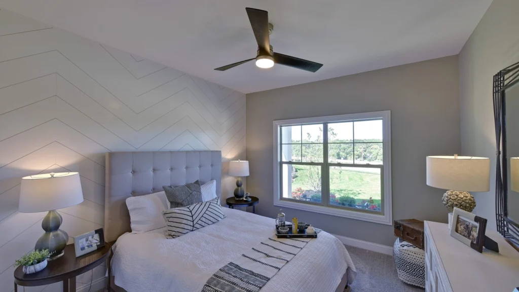 Owner's suite in 55+ single-level home Eastman Homes